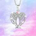 thumbnail image 1 of Clearance!Angel Wings Necklace for Women, Guardian Angel Wings Pendant Necklace Angel Wings Heart Necklace Silver Wings Necklace, Christmas Jewelry Gifts, 1 of 9