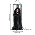 thumbnail image 1 of XEOVHV Animated Halloween Decoration,Animated Skull Ghost Hanging Decoration Prop with Spooky Sound Sound & Touch Activated Sensor Prisoner Haunted House Decor for Home Indoor Outdoor Decoration, 1 of 7