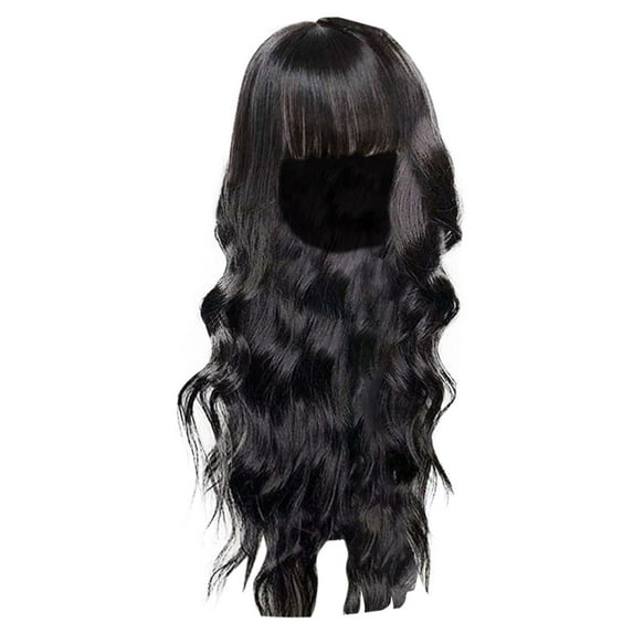 Clearance Ankoty 1X Bangs Wig On Sale Items , Body Wigs with Human Hair Wigs for Black Women None Lace Front Wigs 150% Density Brazilian Virgin Hair Glueless Machine Made Wig Natural Color