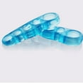 thumbnail image 1 of Clearance! Ankoty Foot Masks 1Pair Yoga Holes Toe Stretchers Pain Relief for Bunion Gel Toe Separator L 1-Light Blue 1Pair Toe Separators, 1 of 6