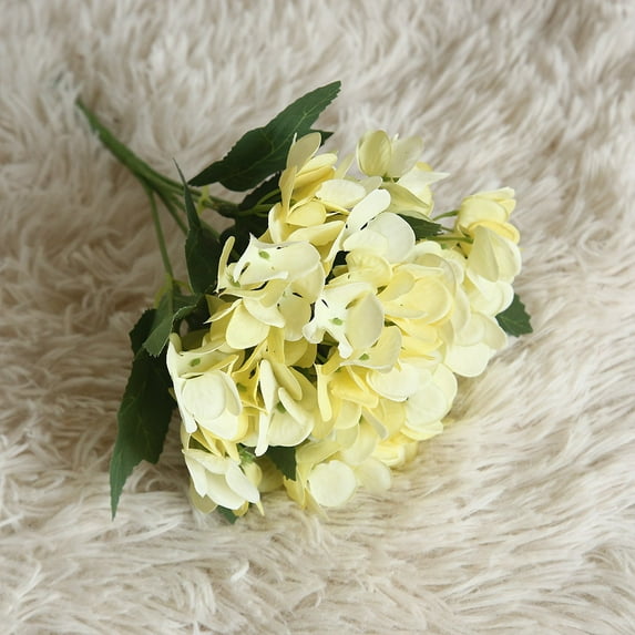 Antqov Artificial Flowers Silk Hydrangea Flowers Arrangements with 5 Heads Fake Flowers for Home Wedding DIY Decor Gifts for Mom