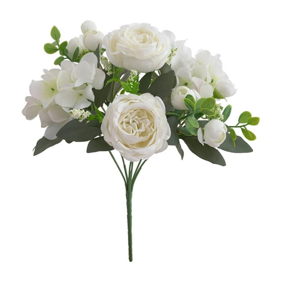 Antqov Artificial Flowers Silk Rose Flower Bouquet Lifelike Fake Flowers Faux Roses Bulks for Wedding Home Party Decoration Gifts for Mom