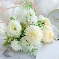 thumbnail image 1 of Antqov Artificial Silk Flowers Realistic Roses Fake Flowers Bouquet for Home DIY Wedding Party Decor Gifts for Mom, 1 of 2