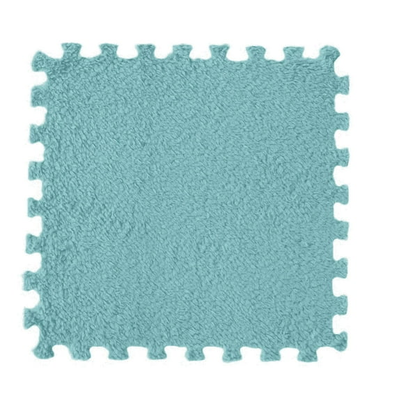 Antqov Foam Puzzle Floor Mat, Soft Fuzzy Non-Slip Square Foam Floor Tiles, Area Rugs Carpet Foam Flooring for Living Room Bedroom Decoration