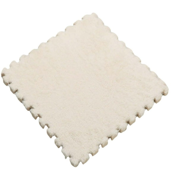 Antqov Foam Puzzle Floor Mat, Soft Fuzzy Non-Slip Square Foam Floor Tiles, Area Rugs Carpet Foam Flooring for Living Room Bedroom Decoration