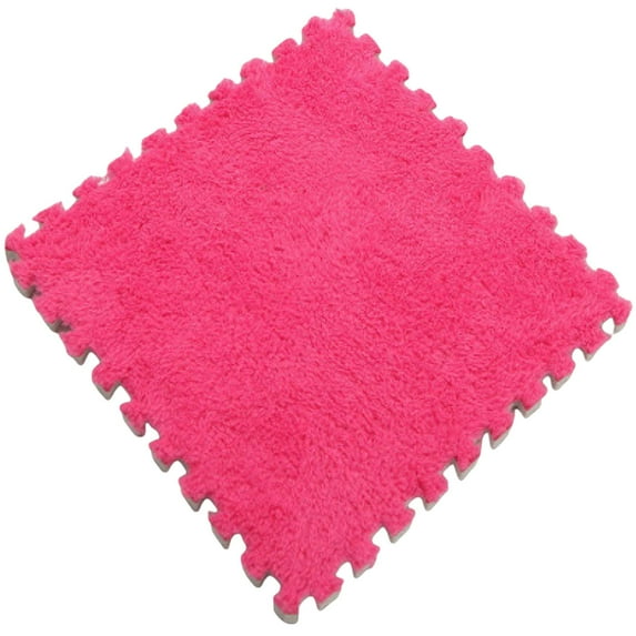 Antqov Foam Puzzle Floor Mat, Soft Fuzzy Non-Slip Square Foam Floor Tiles, Area Rugs Carpet Foam Flooring for Living Room Bedroom Decoration