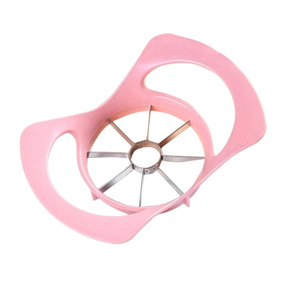 Clearance Vegetable Cutter Apple Slicers Divider Fruit Cutter Potato Wedge Stainless Steel Blades Pink