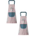 thumbnail image 1 of Clearance Apron Sleeve under $6 Women Kitchen Apron With Hand Wipe Pockets For Cooking Baking Wipeable Oil Proof Cartoon Wreath Rabbit Kitchen Nail Shop Apron, 1 of 9