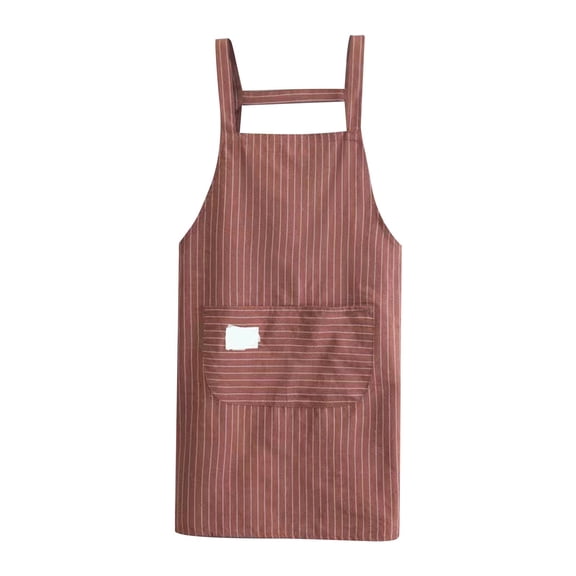 Clearance Apron Sleeve under $1,Kitchen Cooking Aprons Adjustable Bib Soft Apron With Pockets For Men Women (Stripes)