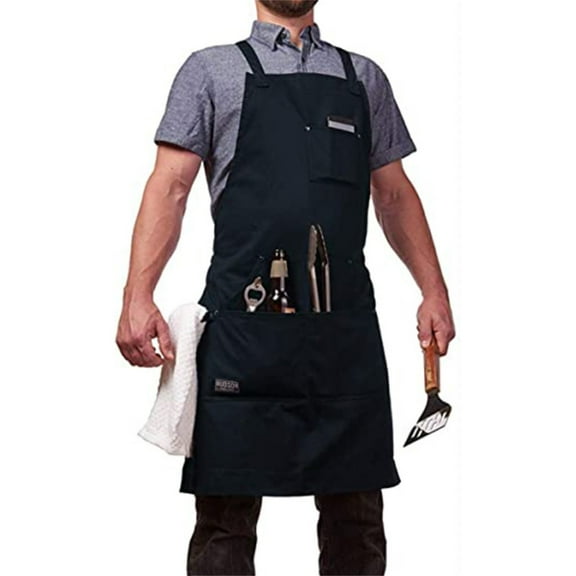 Clearance Apron Sleeve under $10,Aprons For Men Women With Large Pockets Cotton Canvas Back Heavy Duty Adjustable Work Apron