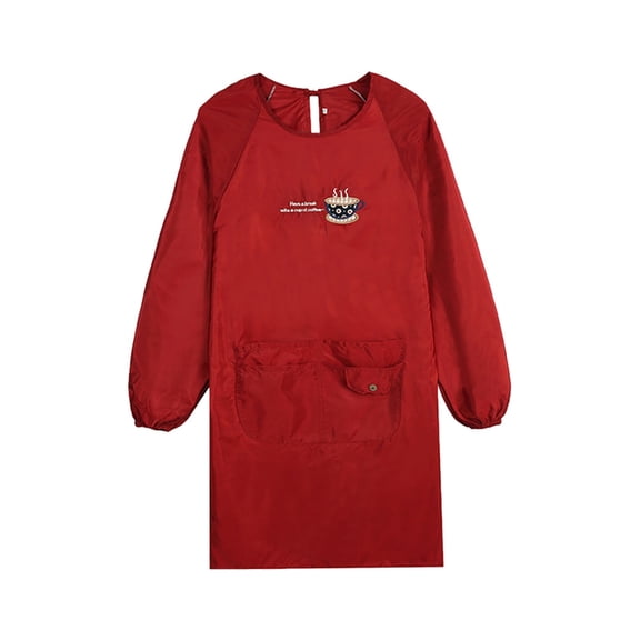 Clearance Apron Sleeve under $10,Kitchen Cooking Apron Adult Smock Long Sleeved Apron Oil Reverse Dressing Men's And Women's Work Clothes