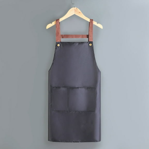 Clearance Apron Sleeve under $10 Adjustable Bib Apron With Pockets Cooking Kitchen Aprons For Women Men