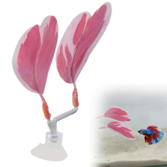 Clearance! Aquarium and Fish Tank Decoration | Plastic Water Fish Rest and Egg Laying Leaves | Realistic Design Creating a Natural Aquarium Environment