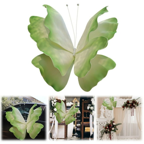 Clearance! Artificial Butterfly for Wedding Decoration Handmade Large Butterfly Window Wall Room Decor DIY Decorative Butterflies