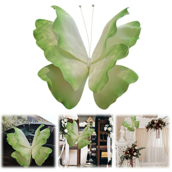 Clearance! Artificial Butterfly for Wedding Decoration Handmade Large Butterfly Window Wall Room Decor DIY Decorative Butterflies