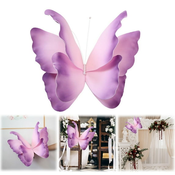 Clearance! Artificial Butterfly for Wedding Decoration Handmade Large Butterfly Window Wall Room Decor DIY Decorative Butterflies