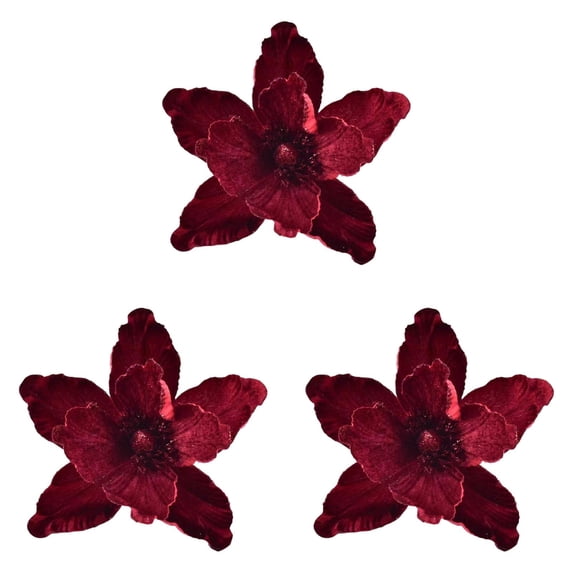 Clearance Artificial Christmas Flower Ornament, Decorative Stem for Christmas Tree and Table Display R