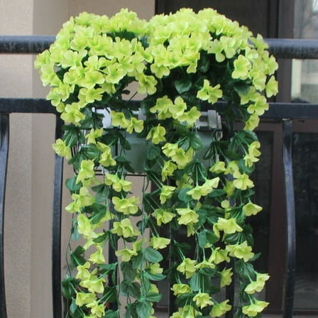 Clearance,Artificial Flower Hanging Flowers Violet Simulation Flowers Wedding Home Decoration