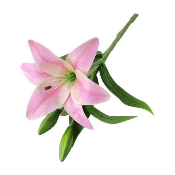 Clearance! Artificial Flowers Decoration FNGZ Artificial Tiger Lily Flowers Easter Real Touch Lily Latex Lilies Flowers Artificial Bouquet Faux Latex with Rods for Home Decoration Wedding