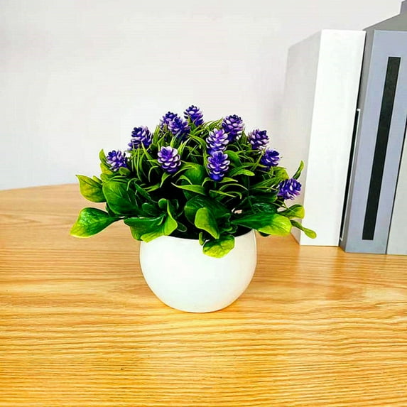 Clearance! Artificial Flowers In Pot Decor Flower Arrangements 21 Head Plants Flowers Bouquets In Pot Table Centerpieces Holiday Dinning Coffee Room Table Kitchen Decoration