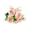 thumbnail image 1 of Hvmvliv Artificial Flowers for Valentines Beautiful Artificial Silk Fake Flowers Wedding Valentines Bouquet Bridal Decor Valentines Day Gifts, 1 of 6