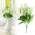 thumbnail image 1 of Clearance! Artificial Flowers of Of the Valley Polypropylene with Artificial White Condolences, 1 of 8