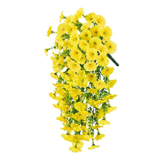 Clearance, Artificial Hanging Flowers for Outdoor, Simulated Rose Artificial Flower Plastic Flowers Vines Artificial Flowers for Outdoor Home Wedding Garden Yard Hanging Baskets Decoration