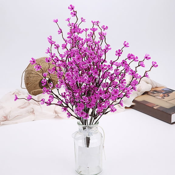 Clearance Artificial flowers under $1,1pc Artificial Flowers Outdoor Fake Plants Plastic Flower In Bulk For Hanging Planters Outside Porch Vase Home Window Decoration