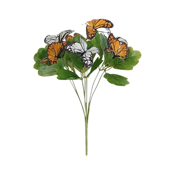 Clearance Artificial flowers under $1,2026 New Artificial Butterfly Flower 11.4in 3D Printed Arrangement Realistic Simulation Flower For Wedding Aisle Decor Stage & Event Scene Decoration