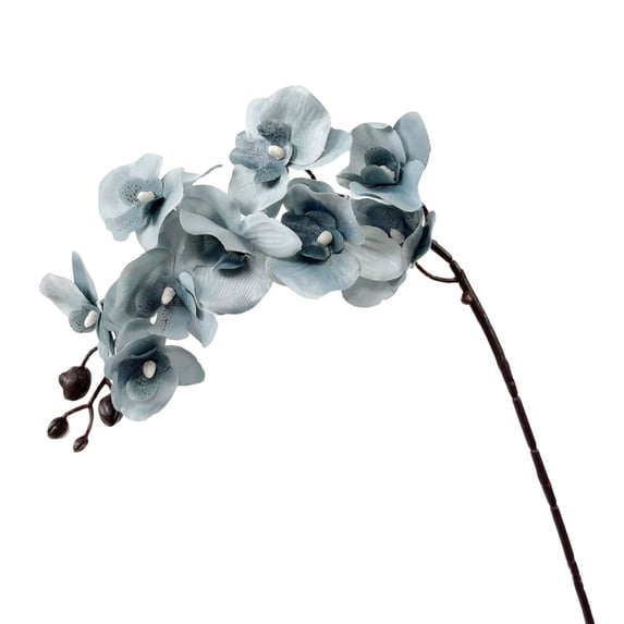 Clearance Artificial flowers under $1,9 Heads Phalaenopsis 69cm Multi Colored High Branch Flower Living Room Decorative Flower Ornament Light Entrance Desktop Bouquet