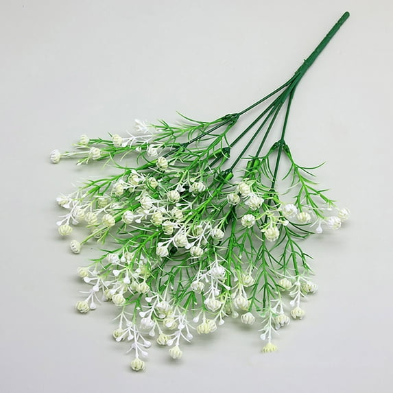 Clearance Artificial flowers under $1,Artificial Flower Plant Faux Flower For Decoration Home Garden Porch Window Box Babys Breath Silk Bush Flowers Bouquet Floral Arrangement Home Wedding Deco