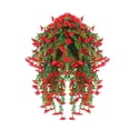 thumbnail image 1 of Clearance Artificial flowers under $1,Artificial Hanging Flowers For Outdoors Spring Summer Decoration 4PCS Hanging Plants For Patio Porch Front Yard Window Garden Indoor Decor Spring, 1 of 8