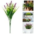 thumbnail image 1 of Clearance Artificial flowers under $1,Artificial Outdoor Flowers Lavender Greenery Plants With Flowers For Pot Decor For Window Garden Patio Hanging Planter Front Porch, 1 of 4