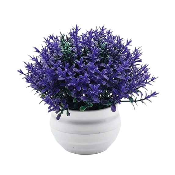 Clearance Artificial flowers under $1,Artificial Potted Plants Plastic Greenery In Pots Small Topiary Shrubs For Centerpiece Desk Room House Decor Decoration
