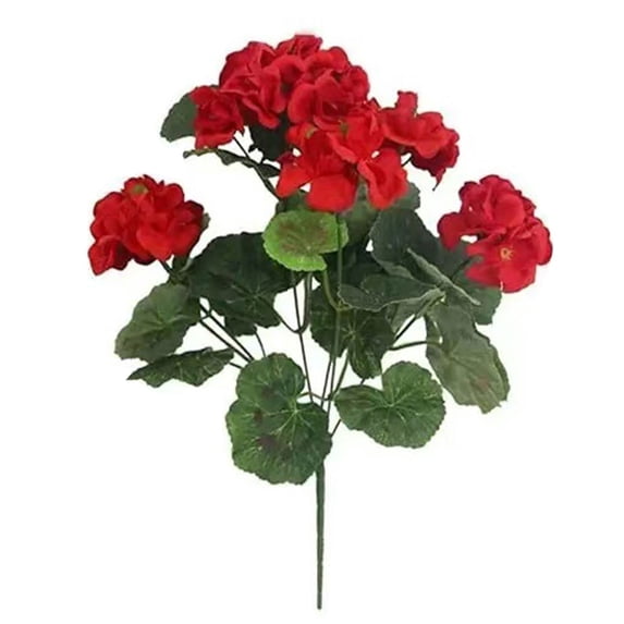 Clearance Artificial flowers under $1,Home DecorFakePlantsArtificialFlowers Artificial Geraniums Outdoor FakeFlowersArtificial FlowersFakeSilkBouquet Spring Decor For Interior Porch Garden Decor