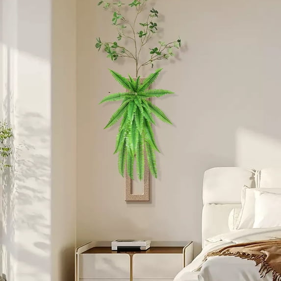 Clearance Artificial flowers under $10,Artificial Fern Bush Long Greenery Lifelike Artificial Fern Artificial Ferns For Outdoors Faux Ferns Ferns Artificial Plants For Decorating Patio Living R
