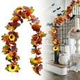 thumbnail image 1 of Clearance Artificial flowers under $10,Fall Garland Maple Leaves Garlands 70in Autumn Garland For Halloween Fireplace Decorations Fall Wedding Outdoor Decor, 1 of 1