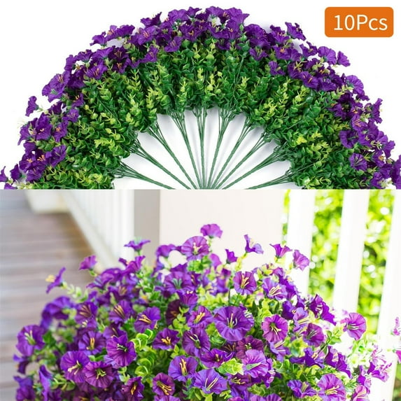 Clearance Artificial flowers under $10,Hanging Flowers Artificial Flowers Perfect Home Garden Decoration – Hanging Morning Glory Artificial Hanging Baskets Flowers For Home Porch P