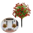 thumbnail image 1 of Clearance Artificial flowers under $30,Artificial Boxwood Topiary Trees With Flowers For Outdoor Plants With Ground Faux Greenery Shrubs Faux Plants For Front Door Garden Yard Porch Patio Decor, 1 of 6