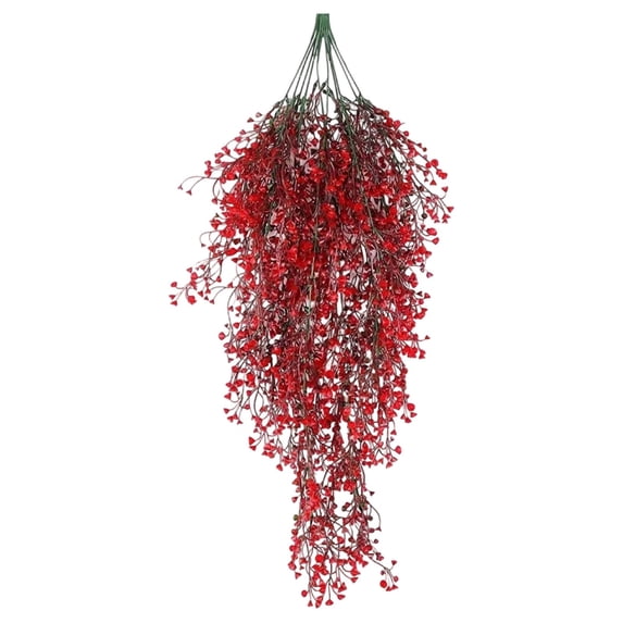 Clearance Artificial flowers under $5,2Pcs Artificial Hanging Plants Hanging Greenery Decor Artificial Hanging Vines Plastic Plants For Indoor Outdoor Wall Home Garden Wedding Decor