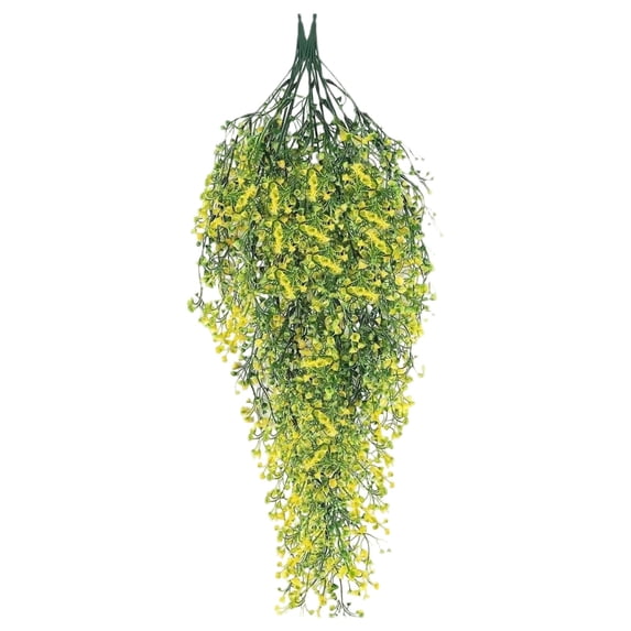 Clearance Artificial flowers under $5,2Pcs Artificial Hanging Plants Hanging Greenery Decor Artificial Hanging Vines Plastic Plants For Indoor Outdoor Wall Home Garden Wedding Decor