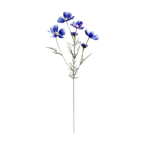 Clearance Artificial flowers under $5,4 Heads Flowers Artificial Flowers Outdoor Faux Wildflowers Multicolor Bouquet For Home Indoor Porch Window Wedding Table Centerpieces Vase Decoration