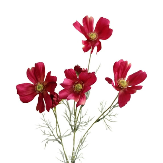 Clearance Artificial flowers under $5,4 Heads Flowers Artificial Flowers Outdoor Faux Wildflowers Multicolor Bouquet For Home Indoor Porch Window Wedding Table Centerpieces Vase Decoration