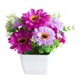 thumbnail image 1 of Clearance Artificial flowers under $5,‌Artificial Chrysanthemum Flower Gypsophila Pot Bonsai Decor Lifelike Flowers In Planter Realistic Home & Decor Perfect For Garden Wedding, 1 of 7