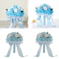 thumbnail image 1 of Clearance Artificial flowers under $5,Artificial And Dried Flower Colors Bridal Bouquet Ribbon Wedding Bouquet Bride Holding Flower PE Rose Bridesmaid Wedding Foam Flowers Rose, 1 of 9