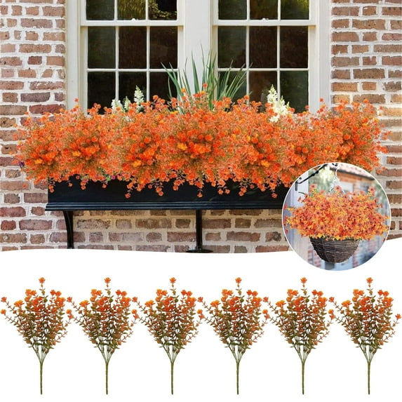 Clearance Artificial flowers under $5,Artificial Fall Flowers Outdoor Decoration False Chrysanthemums False Chrysanthemums Fall Decoration Interior Fade Fall Decoration Front Porch Flower Pot D