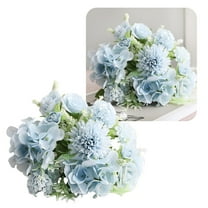 Clearance Artificial flowers under $5,Artificial Flowers Bouquet Peony Silk Hydrangea Wildflowers Arrangements With Stems For Wedding Home Centerpieces Decor