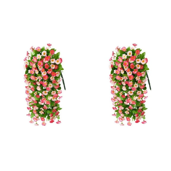 Clearance Artificial flowers under $5,Artificial Hanging Flowers Mums Artificial Flowers For Decoration Hanging Plants Faux Flower Bouquet For Wall Home Garden Wedding Outdoor Spring Decor