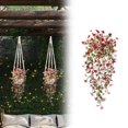 thumbnail image 1 of Clearance Artificial flowers under $5,Artificial Hanging Flowers Plants For Outdoor Fall Decoration 2PCS Faux Look Real For Outside Home Indoor Planter Porch Window Yard Mums Autumn Decor, 1 of 9