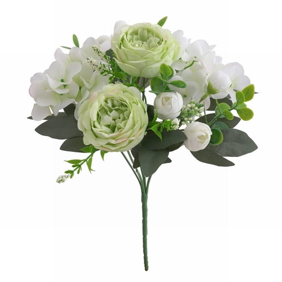Clearance Artificial flowers under $5,Artificial Plants 1pc Artificial Peony Flower House Plants Indoors Live Floral Arrangements Artificial DIY Flower Arrangement Material Wedding Roses Light